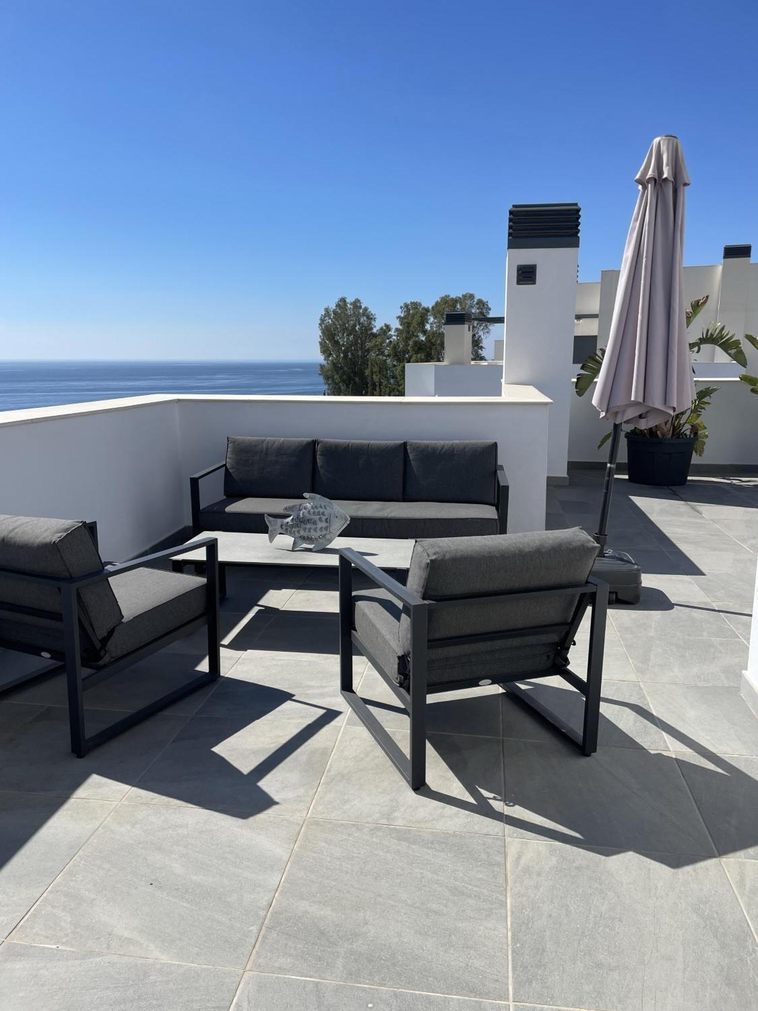 Sunny Penthouse Beach Apartment With Panoramic Views Альмуньекар Экстерьер фото